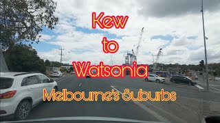 Kew to Watsonia  VIC  Melbournes Suburbs  Road View Australia [upl. by Tloc844]