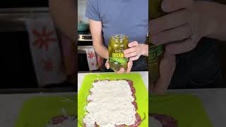 Easy 3 ingredient appetizer easyrecipe recipe cooking appetizer cheese [upl. by Ydwor]