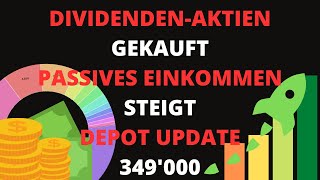 349000 Depot 💰 6780 Investiert 📈 48 Dividende 🚀 Tiefe Kurse genutzt um nachzukaufen [upl. by Seavey]