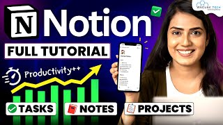 Notion Tutorial for Beginners  How to Use Notion to Organize Your Work Life FREE Templates [upl. by Odidnac]