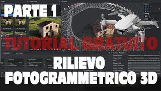 TUTORIAL FOTOGRAMMETRIA E RILIEVI 3D CON SOFTWARE OPEN  GRATUITO video 1 meshroom blender droni [upl. by Hsur]