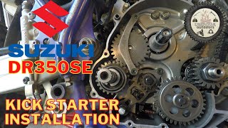 How to Install a Kick Starter on an Electric Start Suzuki DR350 [upl. by Ecinev825]