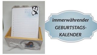 GeburtstagsKalender basteln [upl. by Dash]