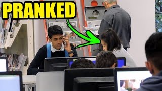 Awkward Phone Calls In Library Public Pranks😂 [upl. by Kapeed]