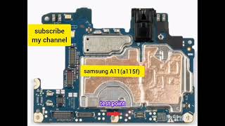 samsung A11 a115f test point [upl. by Idnic667]