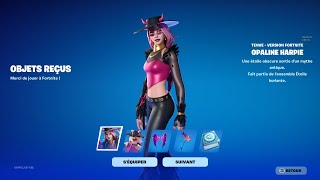 LE NOUVEAU SKIN OPALINE HARPIE est INCRAYABLE sur Fortnite Pack quête de létoile hurlante [upl. by Repotsirhc]