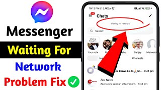 How to fix Messenger waiting for network error  waiting for network messenger problem solved 2024 [upl. by Tillfourd]