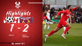 Match Highlights Harriers 12 West Ham United 050222 [upl. by Sher]