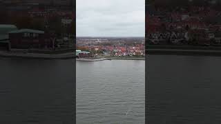 hoorn markermeer strand centrum stad drone short youtubeshorts zijwaards theater hetpark [upl. by Natassia]