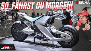 Was bringt die Zukunft MotorradPrototypen und Antriebe von morgen auf der EICMA 2023 [upl. by Aitnauq]