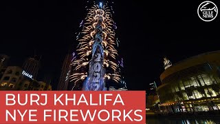 New Year 2022 Dubai welcomes the new year with amazing fireworks and laser show at Burj Khalifa [upl. by Carrick]