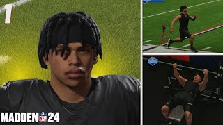 Creation amp NFL Combine Madden 24 Superstar Ep1 [upl. by Alel615]