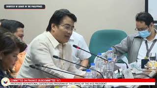 Senate panel approves the P2385billion proposed budget of the Office of the Vice President [upl. by Statis866]