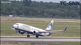 SunExpress  Boeing 737800  Takeoff at Dusseldorf TCSNN [upl. by Meier864]