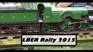 Leyland Society of Model Engineers LNER Rally 2015  Live Steam [upl. by Erdnaid]