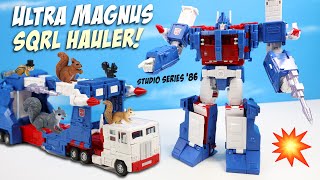 Transformers the Movie Ultra Magnus Studio Series 86 Squirrel Hauler Review [upl. by Ludvig]