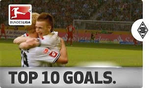 Top 10 Goals  Borussia Mönchengladbach [upl. by Darcie]