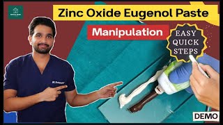 Zinc Oxide Eugenol Impression Paste Manipulation I easy steps [upl. by Care]