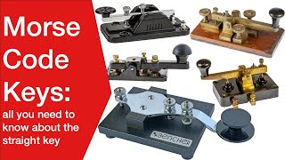 Morse Code Keys straight or pump handle morsecode morsekeys morsecodekeys [upl. by Averir]