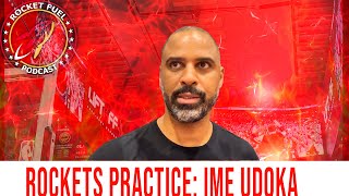 Houston Rockets Practice Ime Udoka Talks Home Opener [upl. by Namyl671]