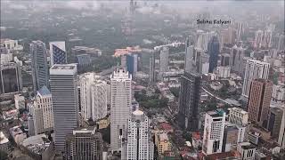 Astounding View of Petronas Twin Towers from KL Tower Kuala Lumpur  Kuala Lumpur Travel Vlog [upl. by Addis152]