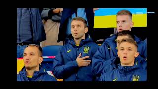 Ukraine National Anthem vs France  FIFA World Cup 2022 qualifying [upl. by Center459]