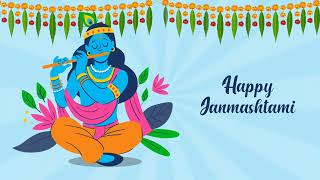 Happy Janmashtami 2024  Birth of Sri Krishna  Animation Wishes [upl. by Roath]