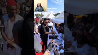 Angela Okorie the legit queen pays her last respect to mr Ibu [upl. by Aikym335]