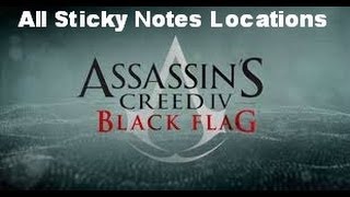 Assassins Creed IV Black Flag  All Sticky Notes Locations [upl. by Hackett93]