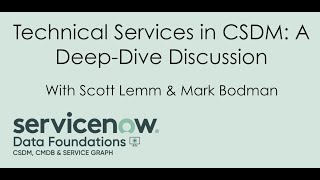 CSDM Technical Service Deep Dive Discussion [upl. by John378]