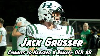 Jack Grusser Commits to Harvard  Ramapo NJ QB  Junior Season Highlight Reel [upl. by Attecnoc659]