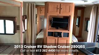 2013 Cruiser RV Shadow Cruiser 280QBS Video Tour A great used unit if youre looking to start RVing [upl. by Valaria]