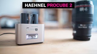 Haehnel PROCUBE 2  multicharger for Canon Nikon Sony Olympus Fuji and Panasonic [upl. by Uv]