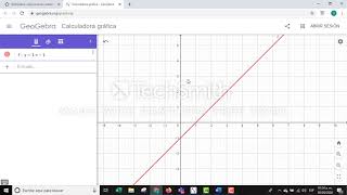 GEOGEBRA Línea recta ecuación con la ordenada al origen [upl. by Nathanial115]