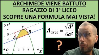 ARCHIMEDE VIENE BATTUTO Ragazzo di terza Liceo Scientifico scopre una formula mai vista [upl. by Weatherley821]