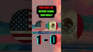 USA vs Mexico CONCACAF Nations League Semi Final  AI Prediction [upl. by Almeida872]