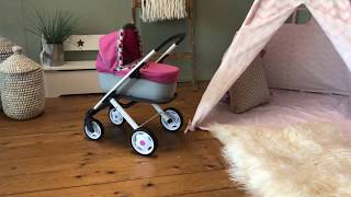 Poppenwagen Smoby Quinny 3in1 trendy [upl. by Dreda71]