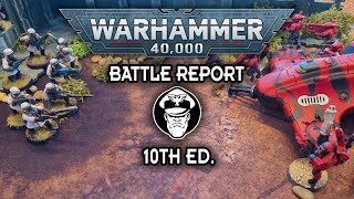 The Killing Blow Monka Tau Vs Mech Imperial Guard  10th Edition Battle Report  Warhammer 40000 [upl. by Eidok546]