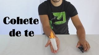 Cómo hacer un cohete con una bolsita de té  Tea bag rocket Experimentos Caseros [upl. by Salmon974]