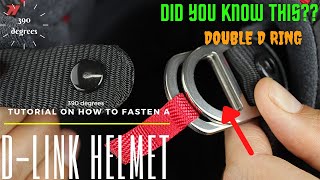 DRing helmet tutorial  How to fasten double Dlink 🤔 🤔  Step by Step guide  390 degrees [upl. by Leventhal]