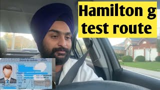 hamilton g test route 2023 [upl. by Aracaj]