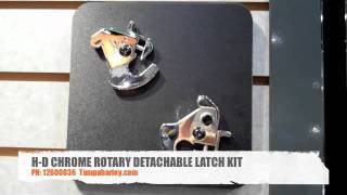 Rotary Detachable Latch Kit  Chrome HARLEYDAVIDSON [upl. by Nylrehc]