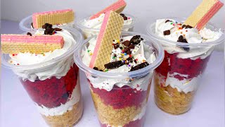 How to make CAKE PARFAIT in Nigeria  easy parfait recipe [upl. by Rammus]