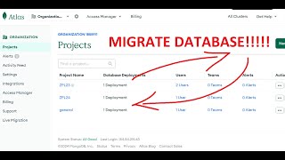 MongoDB Atlas Migrate DATABASE Simple  Fast [upl. by Arol]