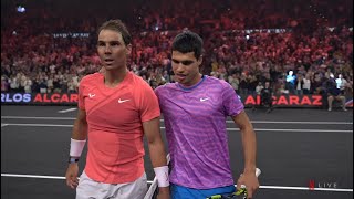 RAFA NADAL vs CARLOS ALCARAZ Las Vegas 2024 [upl. by Charo]