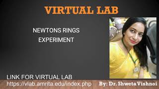 Determination of Wavelength by NEWTONS RING Experiment  VIRTUAL LAB  Physics [upl. by Cannice172]