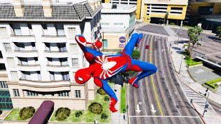 GTA 5 Spiderman Ragdolls JumpsFails Compilation With GTA AMAZING Part168 Crazy4Ragdoll [upl. by Ceciley]