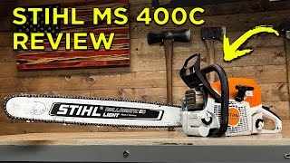 Hands on Review of The Stihl MS 400c [upl. by Steep448]