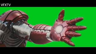 Iron Man Suit Up Green Screen  Iron Man Suiting Up Green Screen [upl. by Haleehs]