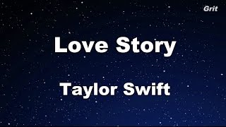 Love Story  Taylor Swift Karaoke【With Guide Melody】 [upl. by Neitsirk]